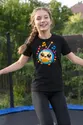 Koszulka z radiem dla dziewczynki czarna słodki kawaii, zdjęcie 3
