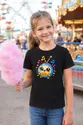 Koszulka z radiem dla dziewczynki czarna słodki kawaii, zdjęcie 7