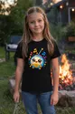 Koszulka z radiem dla dziewczynki czarna słodki kawaii, zdjęcie 8