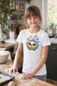 Koszulka z radiem dla dziewczynki biała słodki kawaii, zdjęcie 6