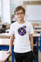 Koszulka z muzyką dla chłopca biała kosmiczna scena, zdjęcie 6