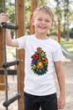 Koszulka z kolorowym ukulele dla chłopca biała witrażowe kolory, zdjęcie 5