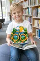 Koszulka z lornetką dla chłopca biała papierowa wycinanka 3D, zdjęcie 5