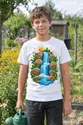 Koszulka z wodospadem dla chłopca biała efekt papierowej wycinanki, zdjęcie 4