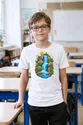 Koszulka z wodospadem dla chłopca biała efekt papierowej wycinanki, zdjęcie 8