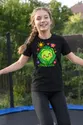 Koszulka z kapustą rysowaną dla dziewczynki czarna rysunek kredkami, zdjęcie 3