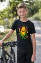 Koszulka z kukurydzą pixel art dla chłopca czarna w stylu gry, zdjęcie 3