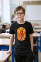 Koszulka z papryczką chili retro dla chłopca czarna klimat lat 70, zdjęcie 4