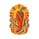 Koszulka z papryczką chili retro dla chłopca biała klimat lat 70, zdjęcie 2