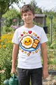 Koszulka z jajkiem sadzonym dla chłopca biała pixel art z tostem, zdjęcie 5