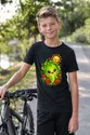 Koszulka z sałatą dla chłopca czarna słodki kawaii z pomidorkami, zdjęcie 5