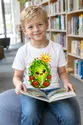 Koszulka z sałatą dla chłopca biała słodki kawaii z pomidorkami, zdjęcie 3