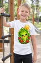 Koszulka z sałatą dla chłopca biała słodki kawaii z pomidorkami, zdjęcie 7