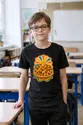 Koszulka z nachos w stylu retro dla chłopca czarna klimat lat 70, zdjęcie 8