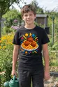 Koszulka ze spaghetti geometryczna dla chłopca czarna dla dzieci, zdjęcie 7