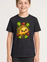 Koszulka z taco dla chłopca czarna słodki styl kawaii, zdjęcie 1