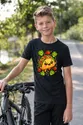 Koszulka z taco dla chłopca czarna słodki styl kawaii, zdjęcie 4