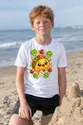 Koszulka z taco dla chłopca biała słodki styl kawaii, zdjęcie 3