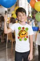 Koszulka z taco dla chłopca biała słodki styl kawaii, zdjęcie 7