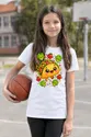 Koszulka z taco dla dziewczynki biała słodki styl kawaii, zdjęcie 8