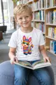 Koszulka z piniatą dla chłopca biała słodki styl kawaii, zdjęcie 7