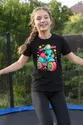 Koszulka dziecięca z hulajnogą dla dziewczynki czarna słodki kawaii, zdjęcie 5