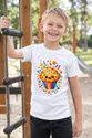 Koszulka z muffinką geometryczną dla chłopca biała nowoczesna geometria, zdjęcie 4