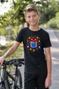 Koszulka z prezentem pixel art dla chłopca czarna klockowy styl, zdjęcie 3