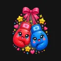 Koszulka z boksem dla chłopca czarna słodki styl kawaii, zdjęcie 2