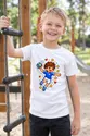 Koszulka z piłką ręczną pixel art dla chłopca biała, zdjęcie 5
