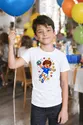Koszulka z piłką ręczną pixel art dla chłopca biała, zdjęcie 8