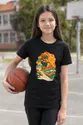 Koszulka z nartami retro dla dziewczynki czarna lata 70, zdjęcie 7