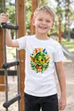 Koszulka z goblinem dla chłopca biała nowoczesny geometryczny styl, zdjęcie 4
