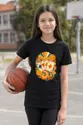 Koszulka z kartami retro dla dziewczynki czarna lata 70, zdjęcie 7