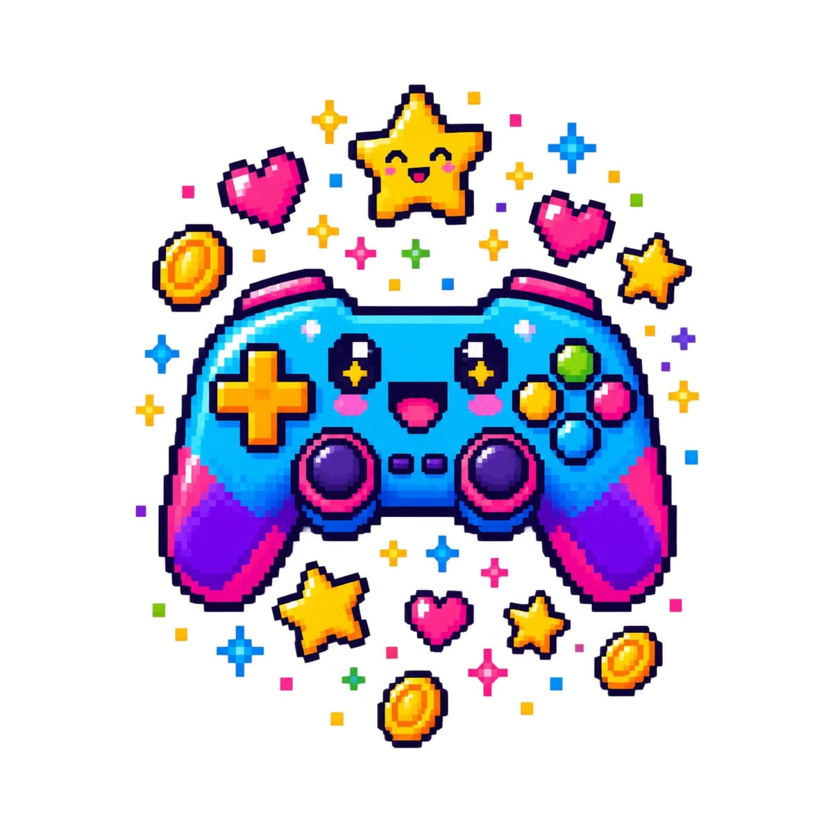 Koszulka z gamepadem dla chłopca biała pixel art dla dzieci, zdjęcie 2