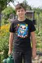 Koszulka z konsolą dla chłopca czarna słodki kawaii styl, zdjęcie 8