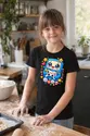 Koszulka z konsolą dla dziewczynki czarna słodki kawaii styl, zdjęcie 4
