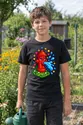 Koszulka z hydrantem pixel art dla chłopca czarna w stylu gry, zdjęcie 8
