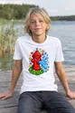 Koszulka z hydrantem pixel art dla chłopca biała w stylu gry, zdjęcie 8