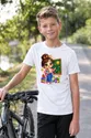 Koszulka z nauczycielem dla chłopca biała słodki styl kawaii, zdjęcie 6