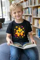 Koszulka z puzzlami dla chłopca czarna pixel art, zdjęcie 6