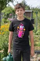 Koszulka z probówką dla chłopca czarna słodki kawaii, zdjęcie 8