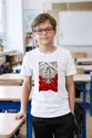 Koszulka patriotyczna dla dziecka dla chłopca biała orzeł na fladze, zdjęcie 3