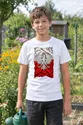 Koszulka patriotyczna dla dziecka dla chłopca biała orzeł na fladze, zdjęcie 6