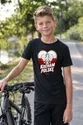 Koszulka patriotyczna dla dziecka dla chłopca czarna Kocham Polskę, zdjęcie 3