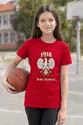 Koszulka patriotyczna dla dziewczynki czerwona Orzeł w koronie 1918, zdjęcie 4
