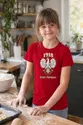 Koszulka patriotyczna dla dziewczynki czerwona Orzeł w koronie 1918, zdjęcie 5