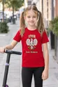 Koszulka patriotyczna dla dziewczynki czerwona Orzeł w koronie 1918, zdjęcie 6