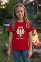 Koszulka patriotyczna dla dziewczynki czerwona Orzeł w koronie 1918, zdjęcie 7