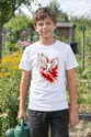 Koszulka patriotyczna dla dziecka dla chłopca biała Orzeł akwarela, zdjęcie 7